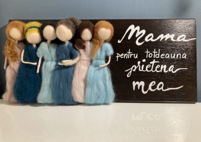 Grace's Gift Shop - Tablouri decorate cu lână împâslită - omuleți individuali