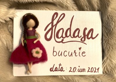 Grace's Gift Shop - Tablouri decorate cu lână împâslită - omuleți individuali