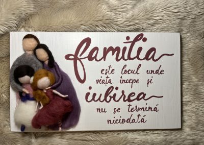 Grace's Gift Shop - Tablouri decorate cu lână împâslită - omuleți individuali