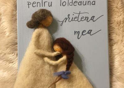 Grace's Gift Shop - Tablouri decorate cu lână împâslită - omuleți individuali