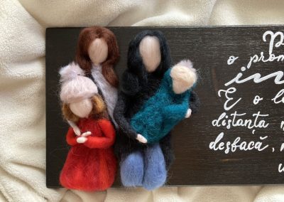 Grace's Gift Shop - Tablouri decorate cu lână împâslită - omuleți individuali