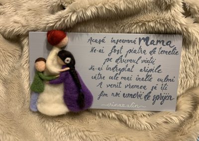 Grace's Gift Shop - Tablouri decorate cu lână împâslită - omuleți individuali