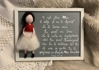 Grace's Gift Shop - Tablouri decorate cu lână împâslită - omuleți individuali