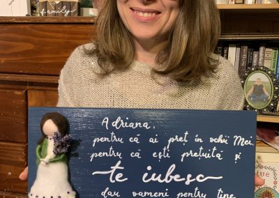 Grace's Gift Shop - Tablouri decorate cu lână împâslită - omuleți individuali