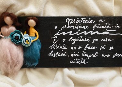Grace's Gift Shop - Tablouri decorate cu lână împâslită - omuleți individuali