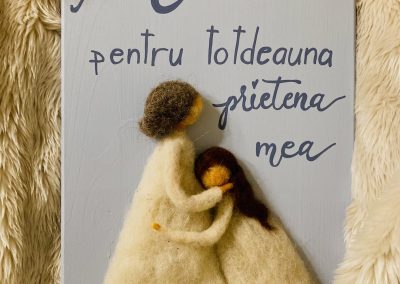 Grace's Gift Shop - Tablouri decorate cu lână împâslită - omuleți individuali