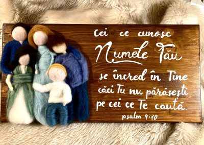 Grace's Gift Shop - Tablouri decorate cu lână împâslită - omuleți individuali