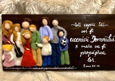 Grace's Gift Shop - Tablouri decorate cu lână împâslită - omuleți individuali
