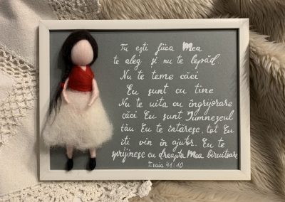 Grace's Gift Shop - Tablouri decorate cu lână împâslită - omuleți individuali