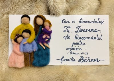 Grace's Gift Shop - Tablouri decorate cu lână împâslită - omuleți individuali